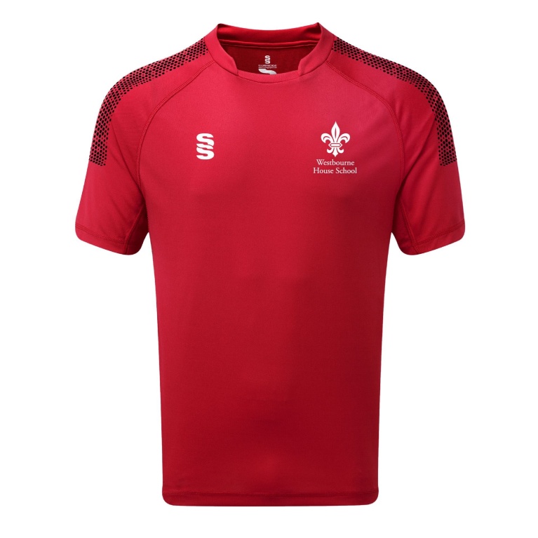 WESTBOURNE HOUSE STAFF DUAL STAND UP COLLAR SHIRT - RED/BLACK