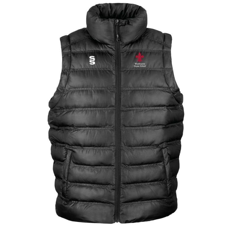 Westbourne House Staff Ice Skinny Padded Gilet - Black