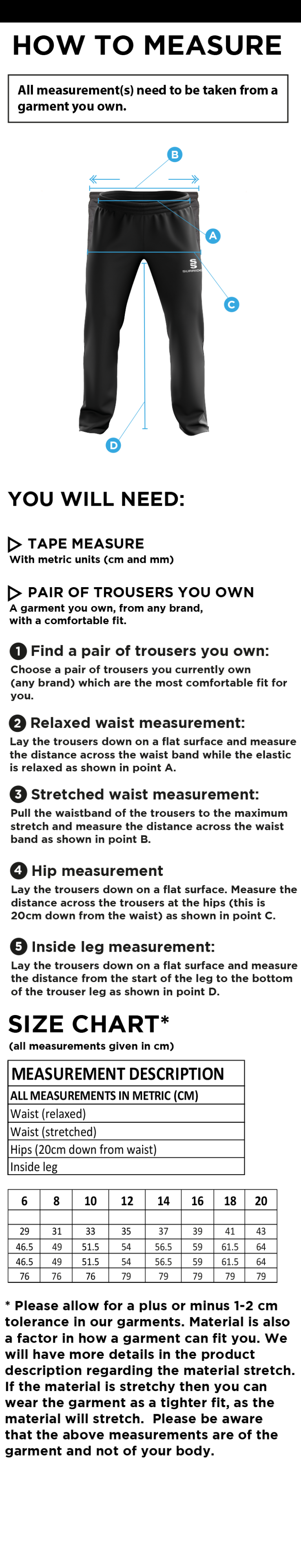 WESTBOURNE HOUSE STAFF SLIMMER LEG TRACK PANTS - BLACK - women's - Size Guide