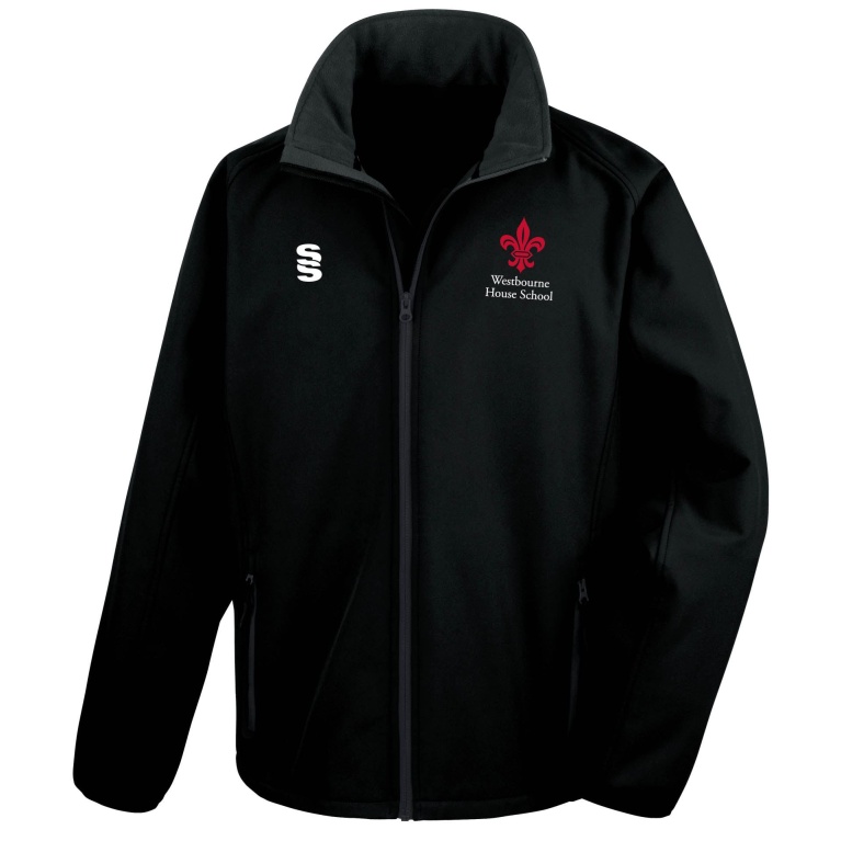Westbourne House Staff Softshell Full Zip Jacket - Black